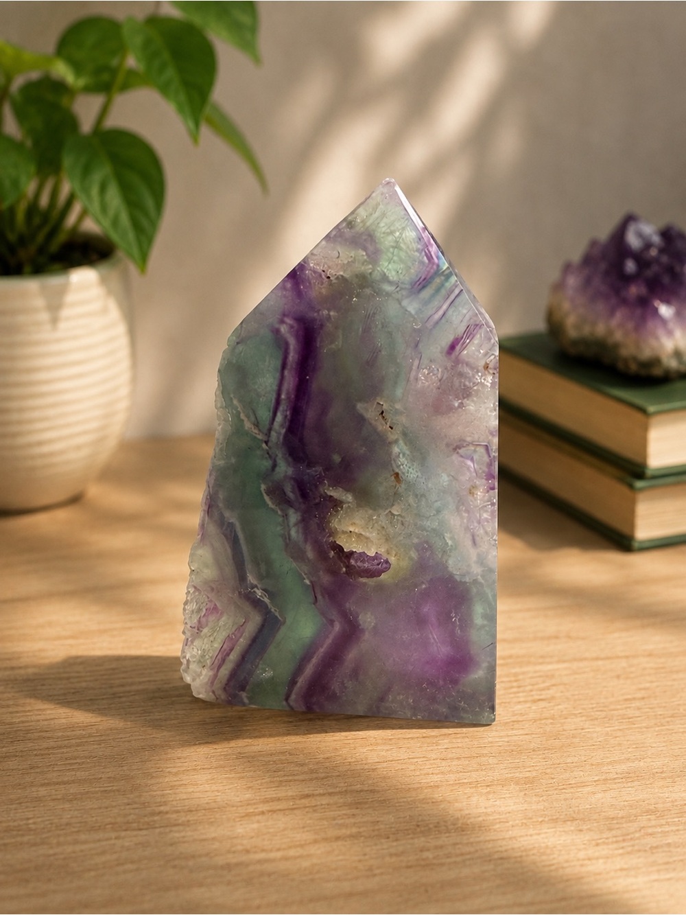 Rainbow Fluorite Tower - Picture 3 of 4